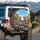 Joyful Schnauzer Dogs Cityscape Adventure - Pet Parent Gift Spare Tire Cover - 3