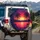 Radiant Sun Tropical Palm Tree Mountain Sunset - Outdoor Lifestyle Gift Spare Tire Cover - 3