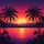Radiant Sun Tropical Palm Tree Mountain Sunset - Outdoor Lifestyle Gift Spare Tire Cover - 6