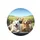 Dogs Driving Scenic Landscape - Travel Essentials Dog Lover Gift Spare Tire Cover - 4