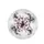 Prominent Cluster Pink Flowers Dark Smoky Mist Tendrils - Car Accessory Gift Spare Tire Cover - 4