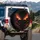 Intense Reptilian Monster Eyes Fiery Flames Dark Abyss - Adventure Lifestyle Spare Tire Cover - 3