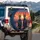 Doberman Aviator Dogs City Sunset Highway - Travel Essentials Dog Lover Gift Spare Tire Cover - 3