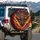 Fiery Dragon Eyes Volcanic Landscape Scales - Fantasy Adventure Gift for Off-Roaders Spare Tire Cover - 3