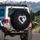 Radiant Heart Paw Print - Heartfelt Connection Gift for Pet Lovers Spare Tire Cover - 3