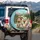 Ducks Steering Wheel Waving Duck Pine Forests Mountains Blue Sky - Road Trip Travel Essential Spare Tire Cover - 3