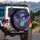 Flying Saucer Alien Creature Lab Flask - Sci-Fi Lover Home Decor Gift Spare Tire Cover - 3