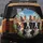 Five Dogs Tropical Village Scene - Travel Essentials Gift for Dog Lovers Spare Tire Cover - 5