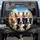 Five Dogs Tropical Village Scene - Travel Essentials Gift for Dog Lovers Spare Tire Cover - 1