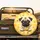 Expressive Pug Dog Sunburst Radiant Paw Prints Stars - Dog Lover Gift Spare Tire Cover - 2