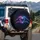 Luminous Neon Lines Heart Hands Energy Streams Glow - Love Symbol Gift for Couples Spare Tire Cover - 3
