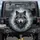 Majestic Grey Wolf Head Golden Eyes Swirling Smoke - Wildlife & Outdoor Lover Gift Spare Tire Cover - 1