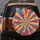 Full Spectrum Radial Rainbow Burst Scattered Pink Red Hearts - Everyday Home Decor Gift Spare Tire Cover - 5