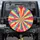 Full Spectrum Radial Rainbow Burst Scattered Pink Red Hearts - Everyday Home Decor Gift Spare Tire Cover - 1