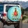 Watermelon Zebra Character with Sneakers, Leaves, and Vines - Outdoor Lifestyle Gift Spare Tire Cover - 3