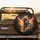 Motocross Rider Fiery Jump Flames - Off-Road Adventure Gift for Dirt Bike Rider Spare Tire Cover - 2