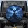Powerful Blue Dragon Mountain Peak Lightning Sky - Fantasy Fan Gift Spare Tire Cover - 1
