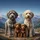 Four Fluffy Dogs Mountain Vista - Dog Lover Outdoor Adventure Gift Spare Tire Cover - 6