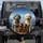 Four Fluffy Dogs Mountain Vista - Dog Lover Outdoor Adventure Gift Spare Tire Cover - 1