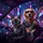 Siamese Cat Golden Retriever Guitar Neon City - Urban Road Trip Gift Spare Tire Cover - 6