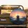 Japanese Pagoda Misty Mountain Forest Sunset Landscape - Home Decor Gift for Traveler Spare Tire Cover - 2