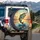 Largemouth Bass Leaping Lure Golden Hour Lake - Fishing Enthusiast Gift Spare Tire Cover - 3