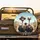 Excited Ostriches Desert Road Trip - Travel Essentials Gift for Ostrich Lovers Spare Tire Cover - 2