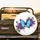 Blue Morpho Butterfly Purple Roses Crescent Moon - Wildlife Lover Gift Spare Tire Cover - 2
