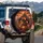 Colossal Fire Breathing Dragon Volcanic Landscape - Adventure Lover Gift for Fantasy Fans Spare Tire Cover - 3