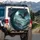 Majestic Dark Dragon Wings Night Sky Full Moon Mountain Peaks - Fantasy Lover Gift Spare Tire Cover - 3