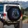 Grim Reaper Skull Red Rose Twisted Text - Gothic Style Accent for Dark Fantasy Lover Spare Tire Cover - 3