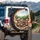 Five Playful Chihuahua Dogs Scenic Landscape - Chihuahua Lover Gift Spare Tire Cover - 3