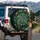 Wooden Rowboat Koi Lotus Pond - Home Decor Gift for Nature Lovers Spare Tire Cover - 3