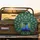 Symmetrical Peacocks Blue Heads Tail Feathers Wildlife Lover Gift for Peacock Lover Spare Tire Cover - 2