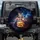 Floating Tabby Kitten Cheeseburger Cosmic Nebulae Stars - Cat Lover Gift Spare Tire Cover - 1