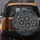 Ethereal Black Indigo Flowers Golden Butterfly Star Speckles - Home Decor Gift Spare Tire Cover - 5