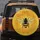 Black Bee Bright Yellow Stripe Golden Honeycomb Wildflower - Nature Lover Gift Spare Tire Cover - 5