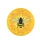 Black Bee Bright Yellow Stripe Golden Honeycomb Wildflower - Nature Lover Gift Spare Tire Cover - 4