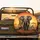 African Elephant Lion Giraffe Zebra Rhino Savanna Sunset - Wildlife Lover Gift Spare Tire Cover - 2