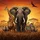 African Elephant Lion Giraffe Zebra Rhino Savanna Sunset - Wildlife Lover Gift Spare Tire Cover - 6