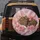 Curled Sleeping Baby Jaguar Cub Pink Roses Satin - Wildlife Lover Gift Spare Tire Cover - 5