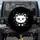Black Cat Wide Eyes Whiskers Paw Prints Feline Accents - Cat Lover Home Decor Gift Spare Tire Cover - 1