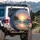 Setting Sun Tropical Ocean Beach Palm Trees Island Twilight Sky - Coastal Living Gift Spare Tire Cover - 3