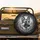 German Shepherd Head Forest Elements - Wildlife Lover Gift for Dog Owner Spare Tire Cover - 2