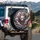 Fierce Japanese Dragon Head Cherry Blossom Clouds - Adventure Seeker Gift Spare Tire Cover - 3