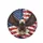 Bald Eagle American Flag Stars Stripes - Patriotic Decor for Veterans Spare Tire Cover - 4