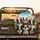 Black White Brown Border Collies Tropical Town - Dog Lover Gift for Pet Owners Spare Tire Cover - 2