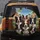 Black White Brown Border Collies Tropical Town - Dog Lover Gift for Pet Owners Spare Tire Cover - 5