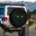 Glowing Green Monster Eyes Shadowy Creature Face - Dark Fantasy Lover Gift Spare Tire Cover - 3