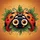Ladybug Face Red Orange Spots Green Foliage - Wildlife Lover Gift Spare Tire Cover - 6